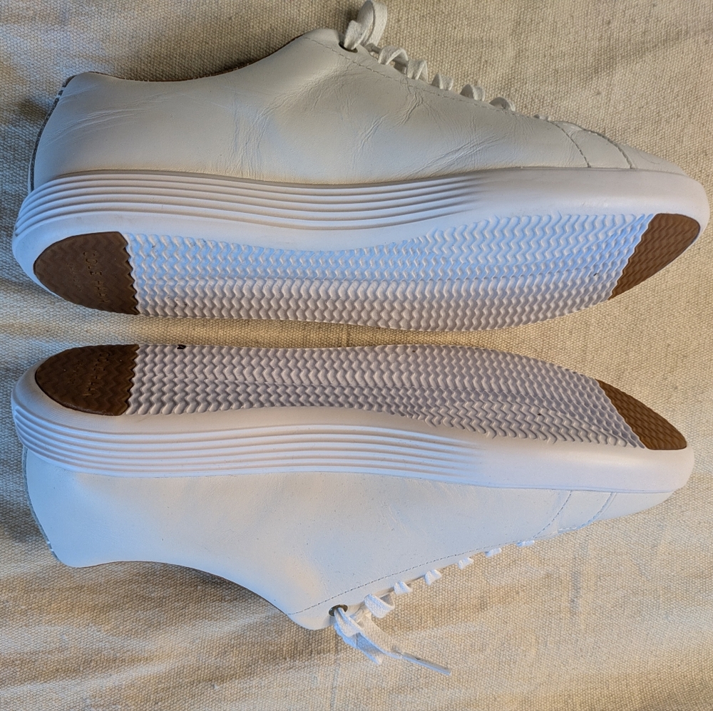 Cole Haan Women's Classic White Sneakers - Picture 3 of 11